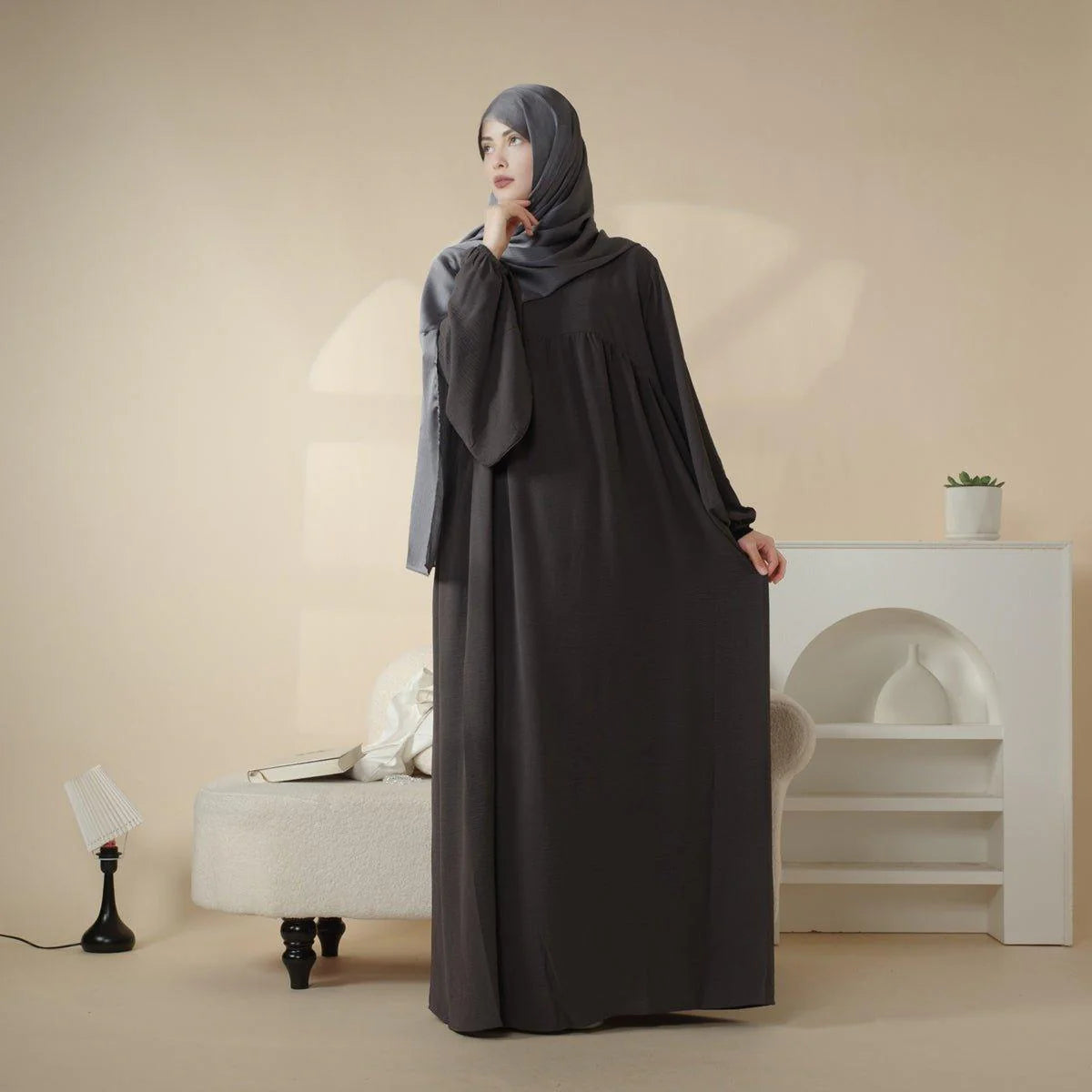 Reversible Crepe Abaya (MA027)